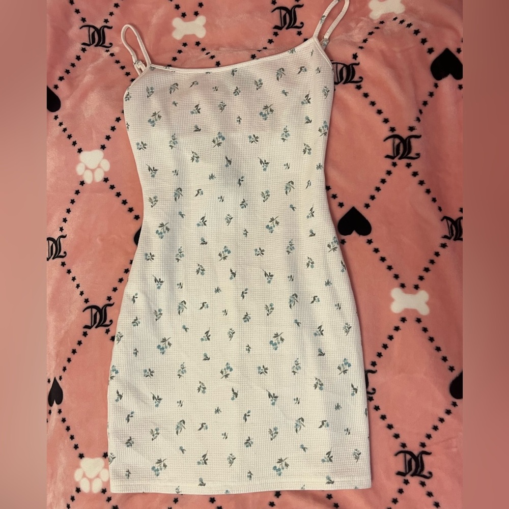 Floral Print Spaghetti Strap Dress